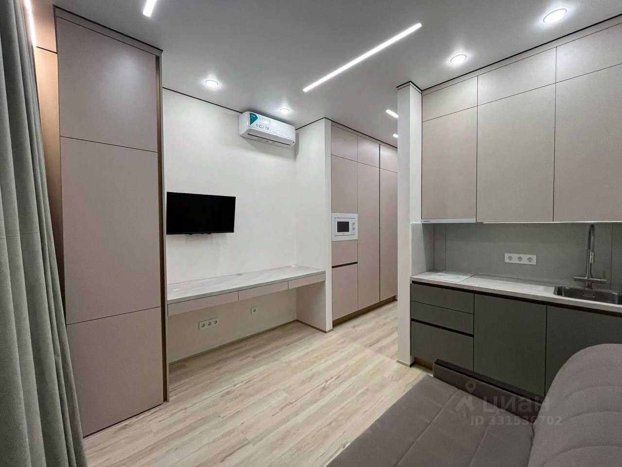 1-комнатная квартира, 17,3 м²