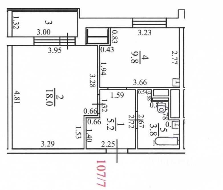 1-комнатная квартира, 40 м²