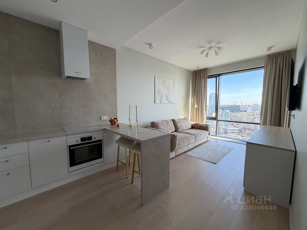 1-комнатная квартира, 45 м²