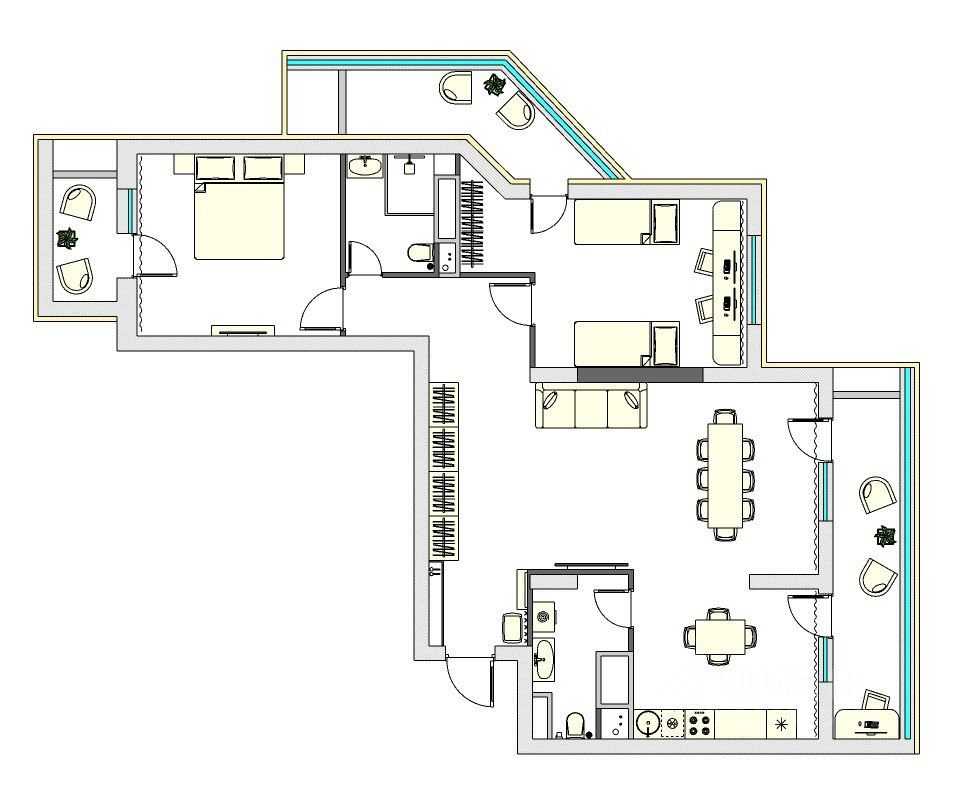 3-комнатная квартира, 110 м² — фотография 2