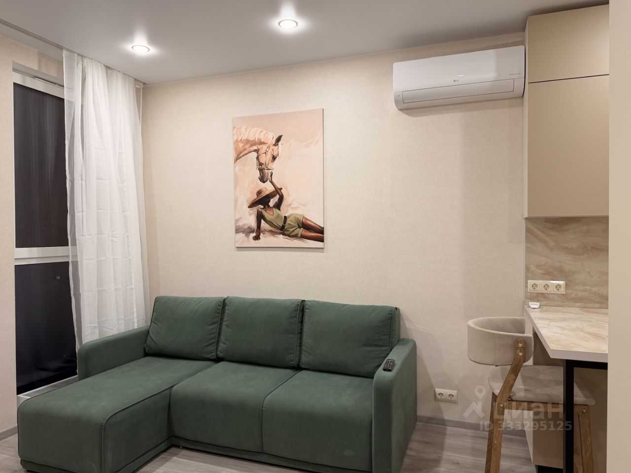 1-комнатная квартира, 38 м²