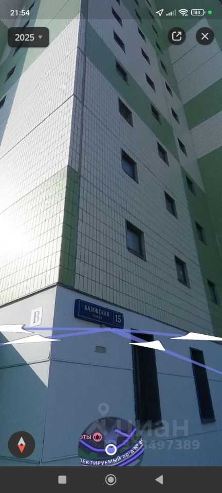 2-комнатная квартира, 56,6 м²
