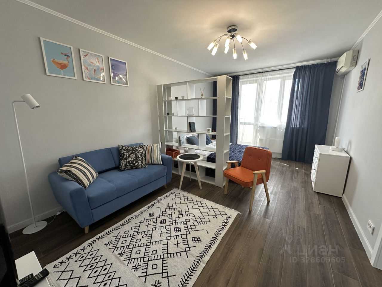 1-комнатная квартира, 37 м²
