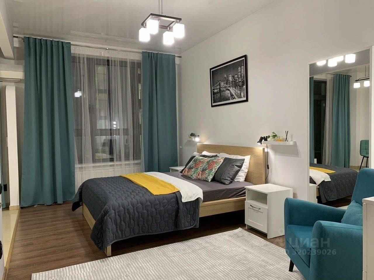 1-комнатная квартира, 45 м²