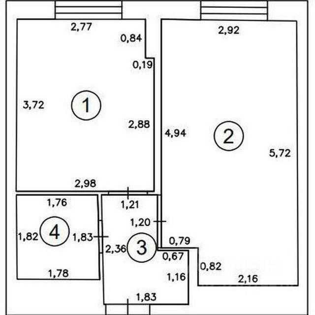 2-комнатная квартира, 34 м² — фотография 2