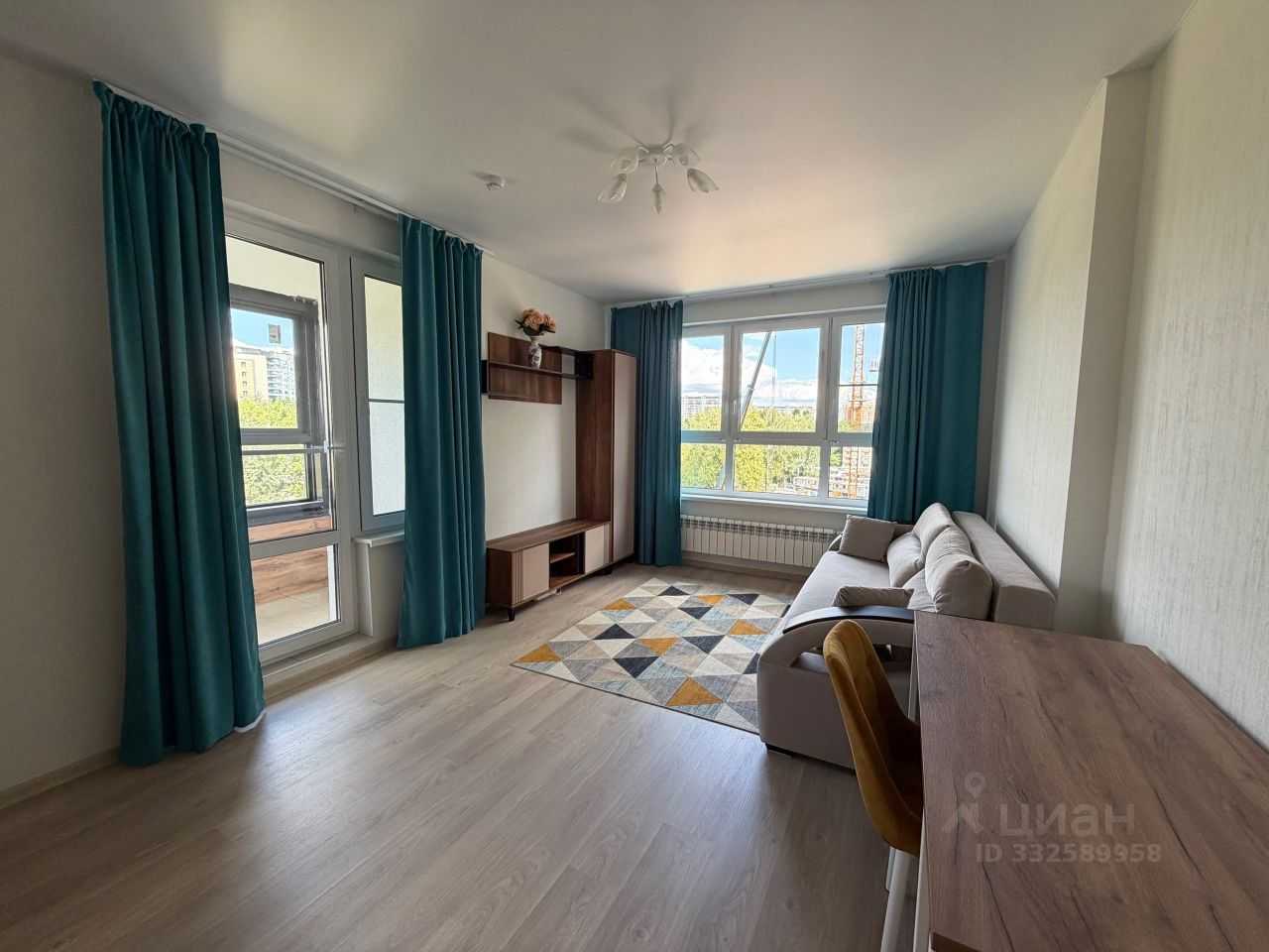 2-комнатная квартира, 57 м² — фотография 2