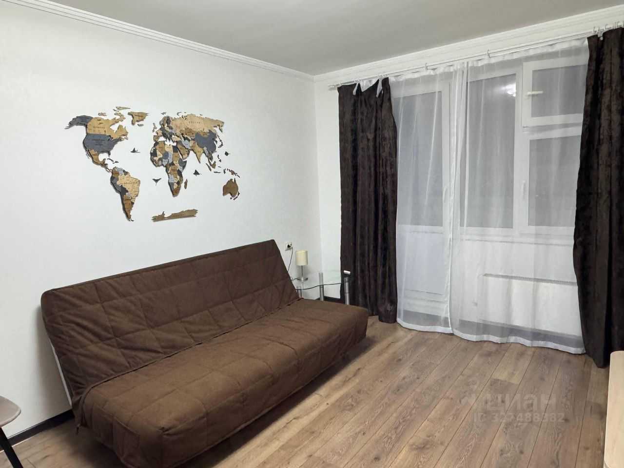 1-комнатная квартира, 39 м²