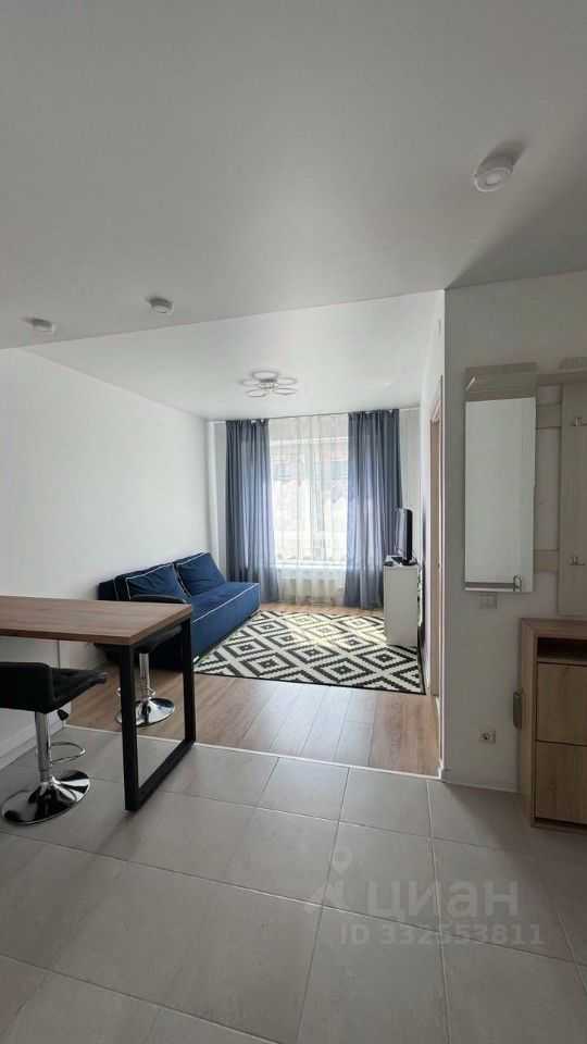 1-комнатная квартира, 33,4 м²