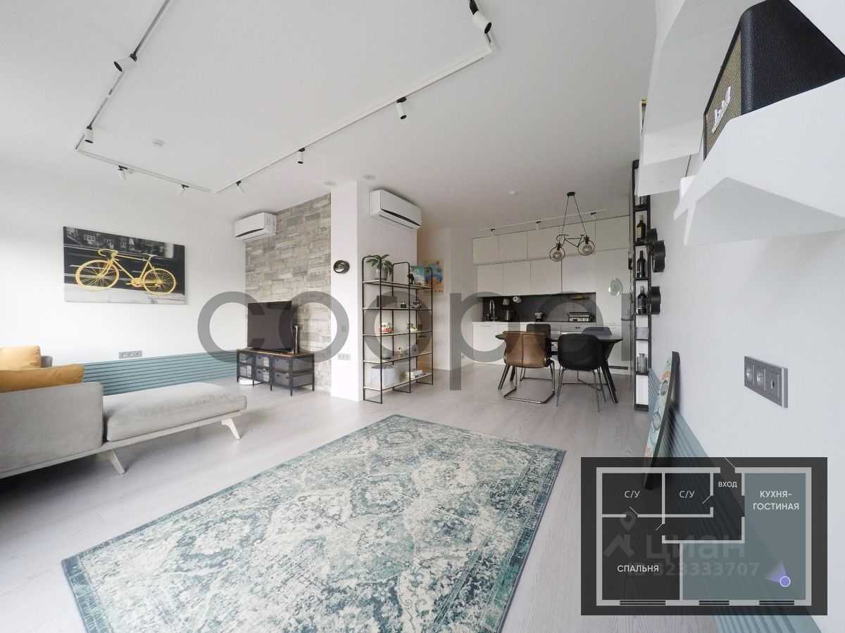 3-комнатная квартира, 67,7 м² — фотография 2