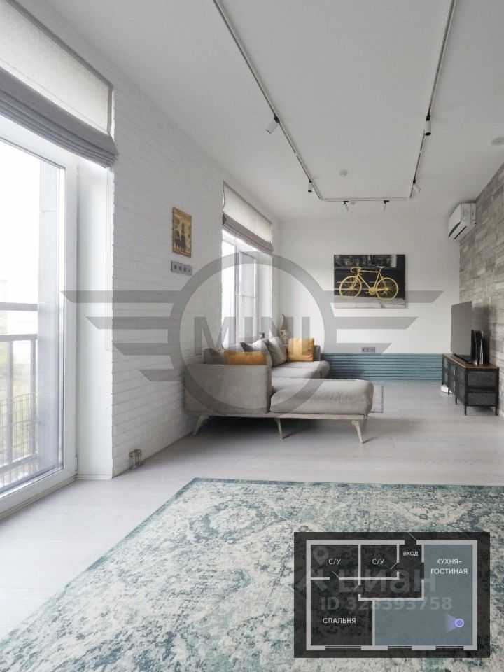 2-комнатная квартира, 67,9 м² — фотография 3