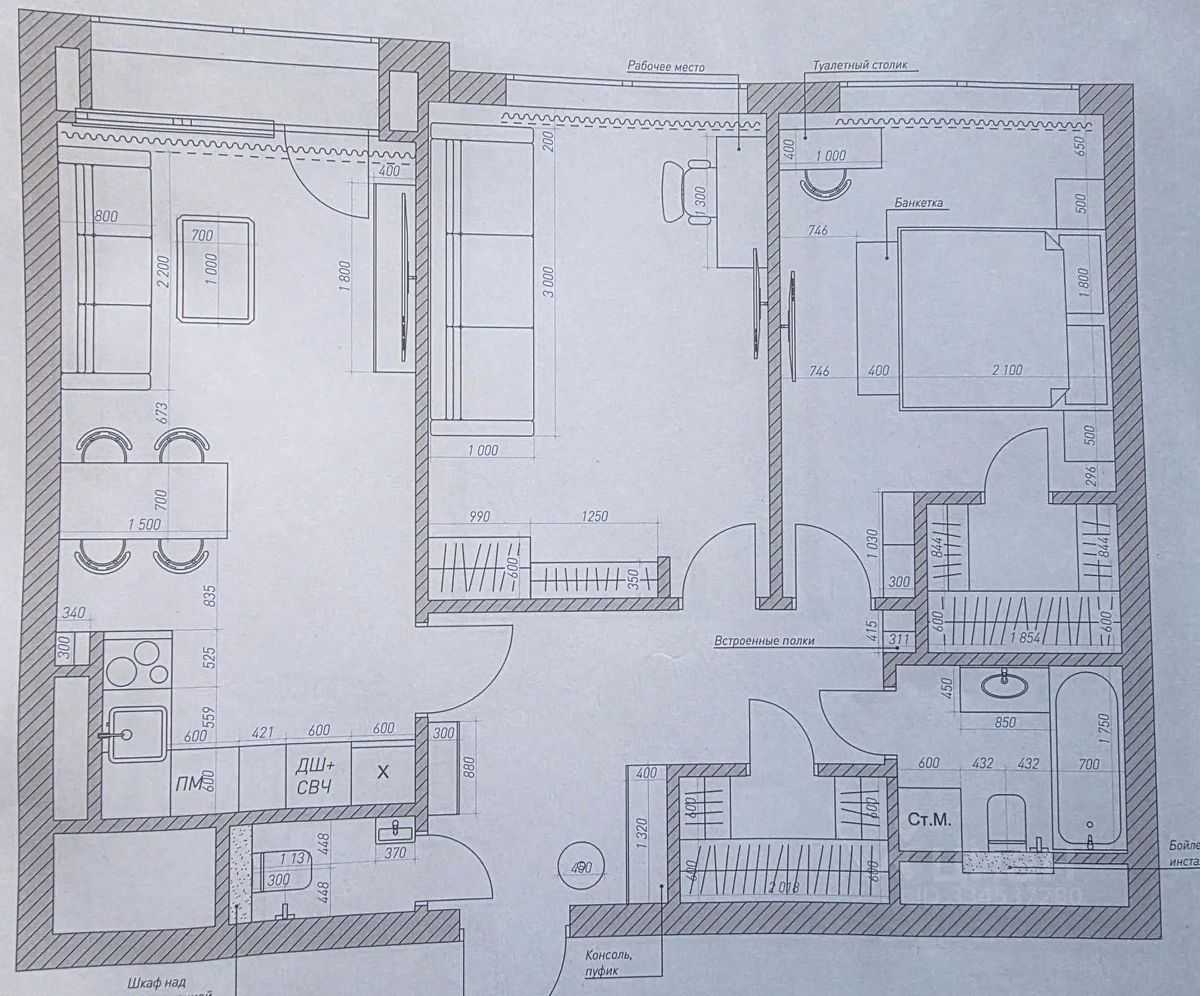 3-комнатная квартира, 70,2 м² — фотография 2