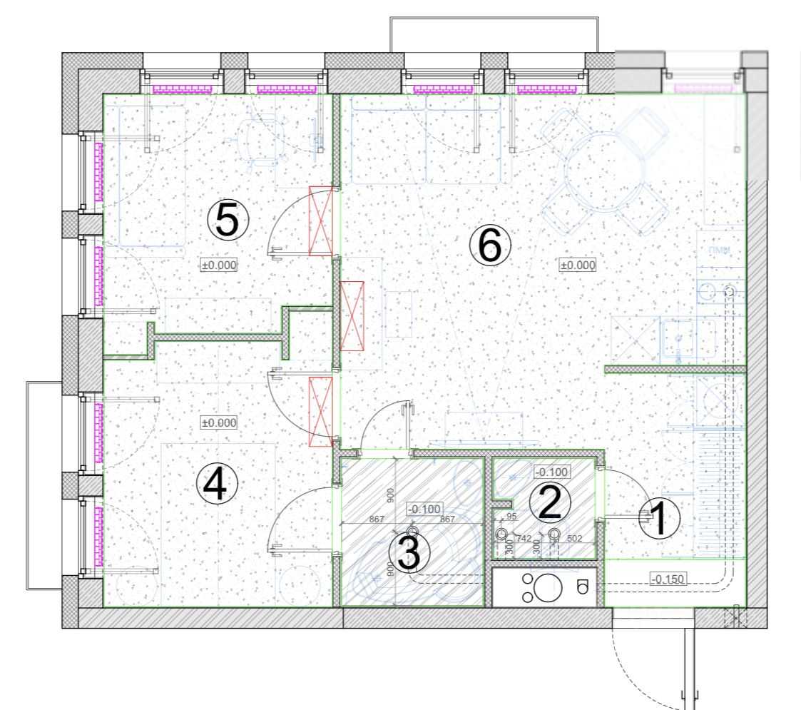 3-комнатная квартира, 50 м² — фотография 2