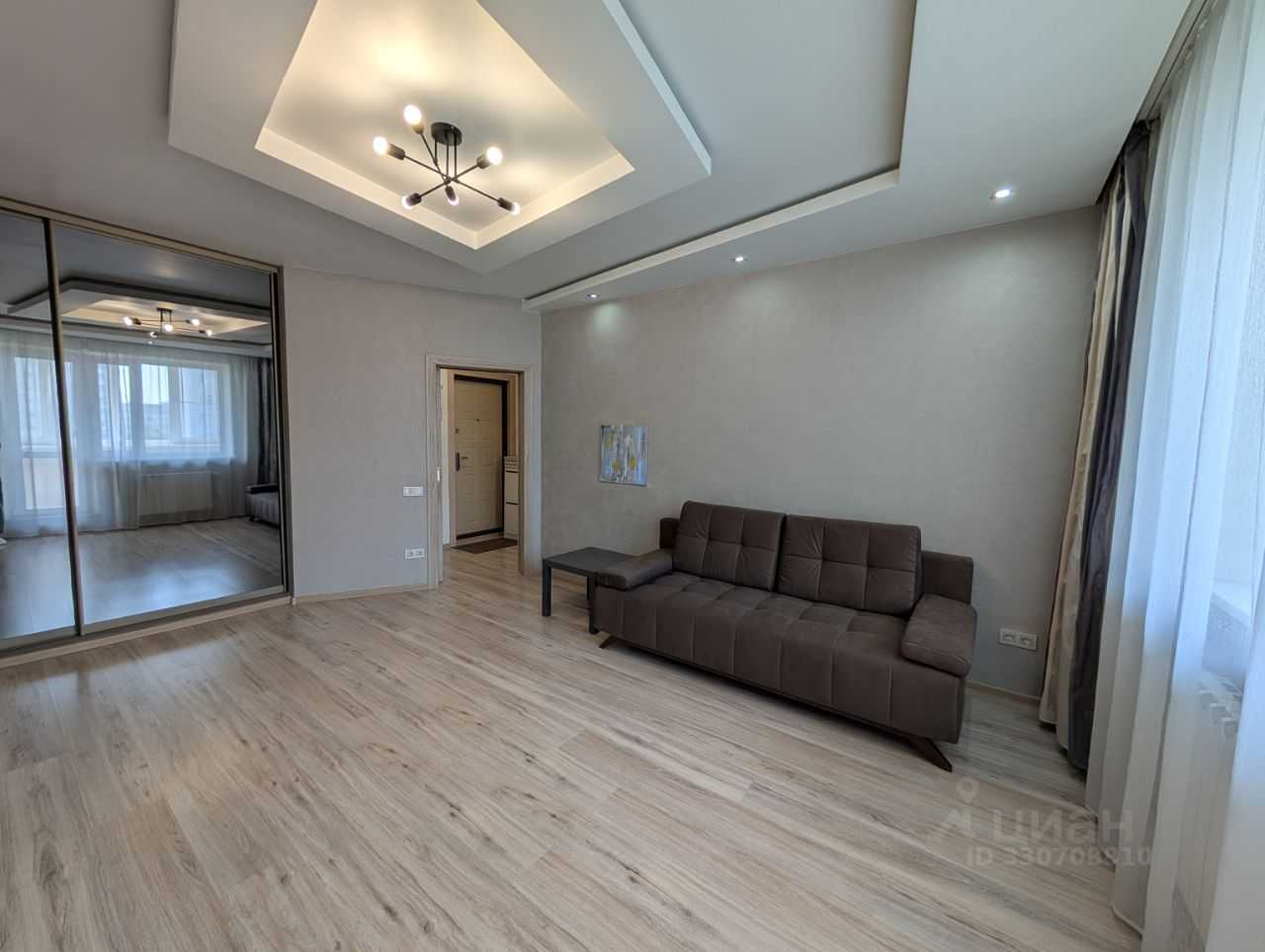 1-комнатная квартира, 39 м²