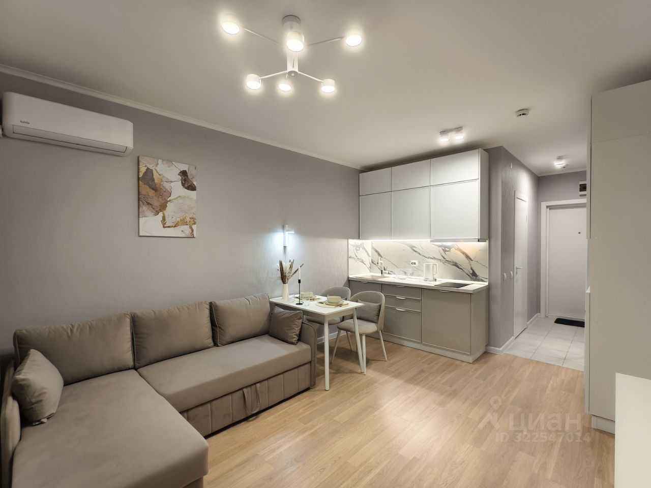 1-комнатная квартира, 22,2 м²