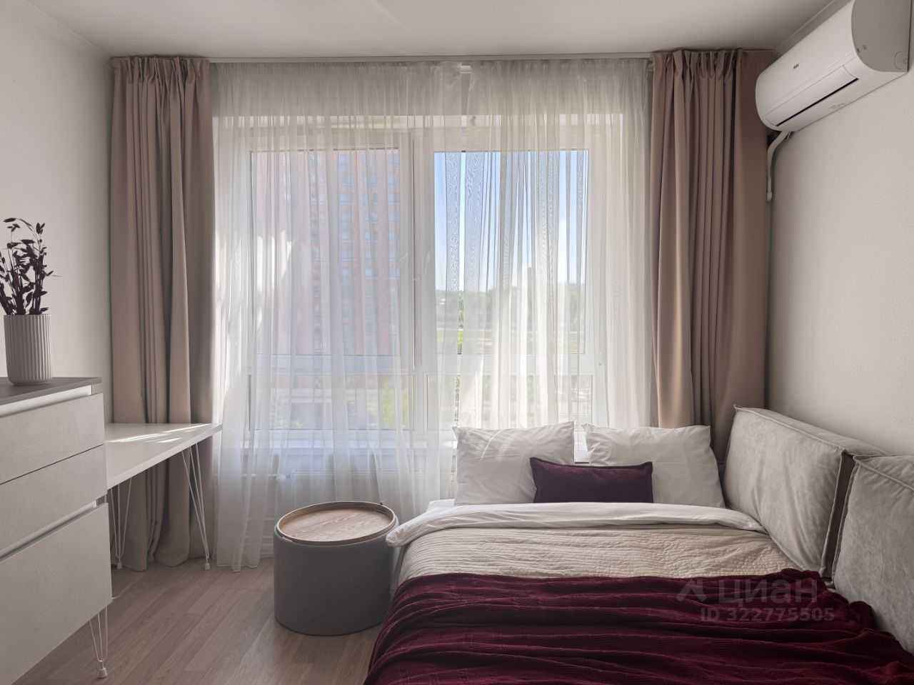 1-комнатная квартира, 23,3 м²