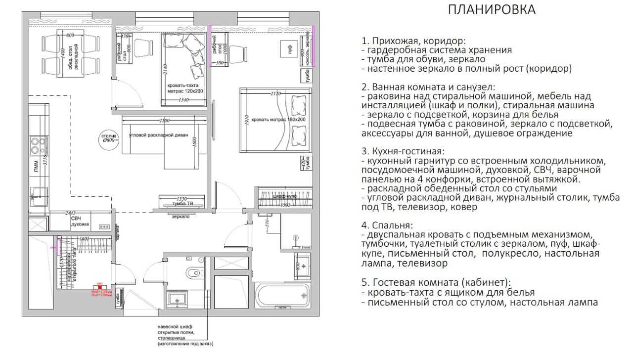 2-комнатная квартира, 60,4 м² — фотография 2