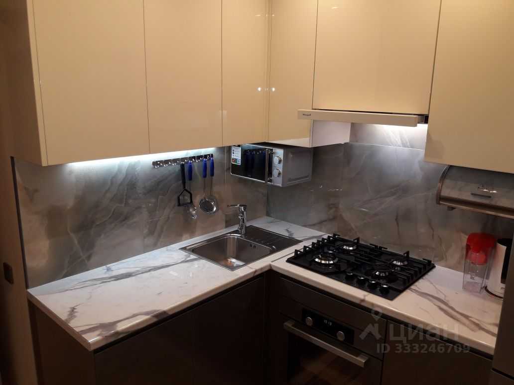 1-комнатная квартира, 33,5 м²
