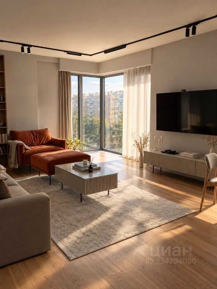 3-комнатная квартира, 94 м²