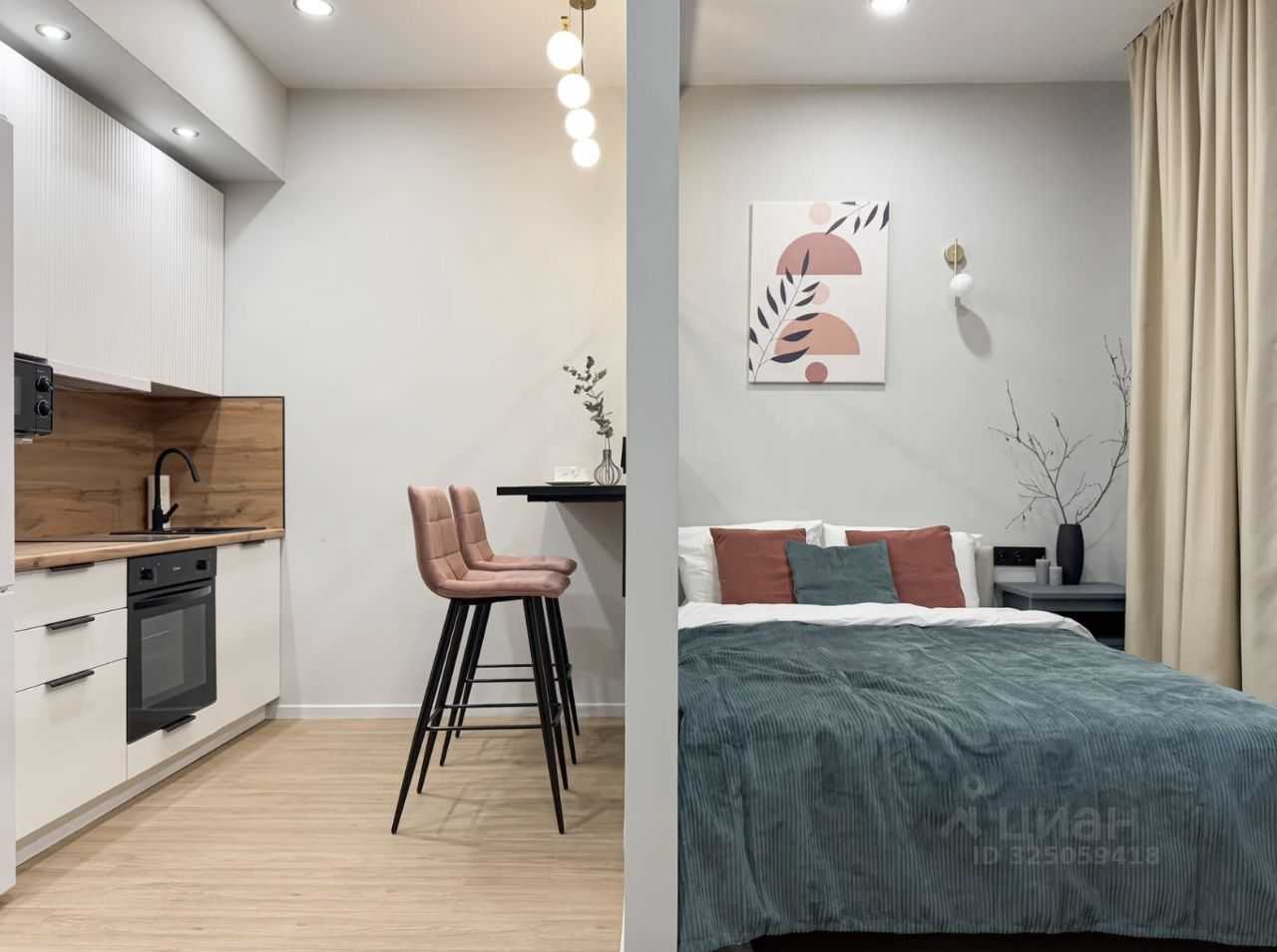 1-комнатная квартира, 28 м² — фотография 2
