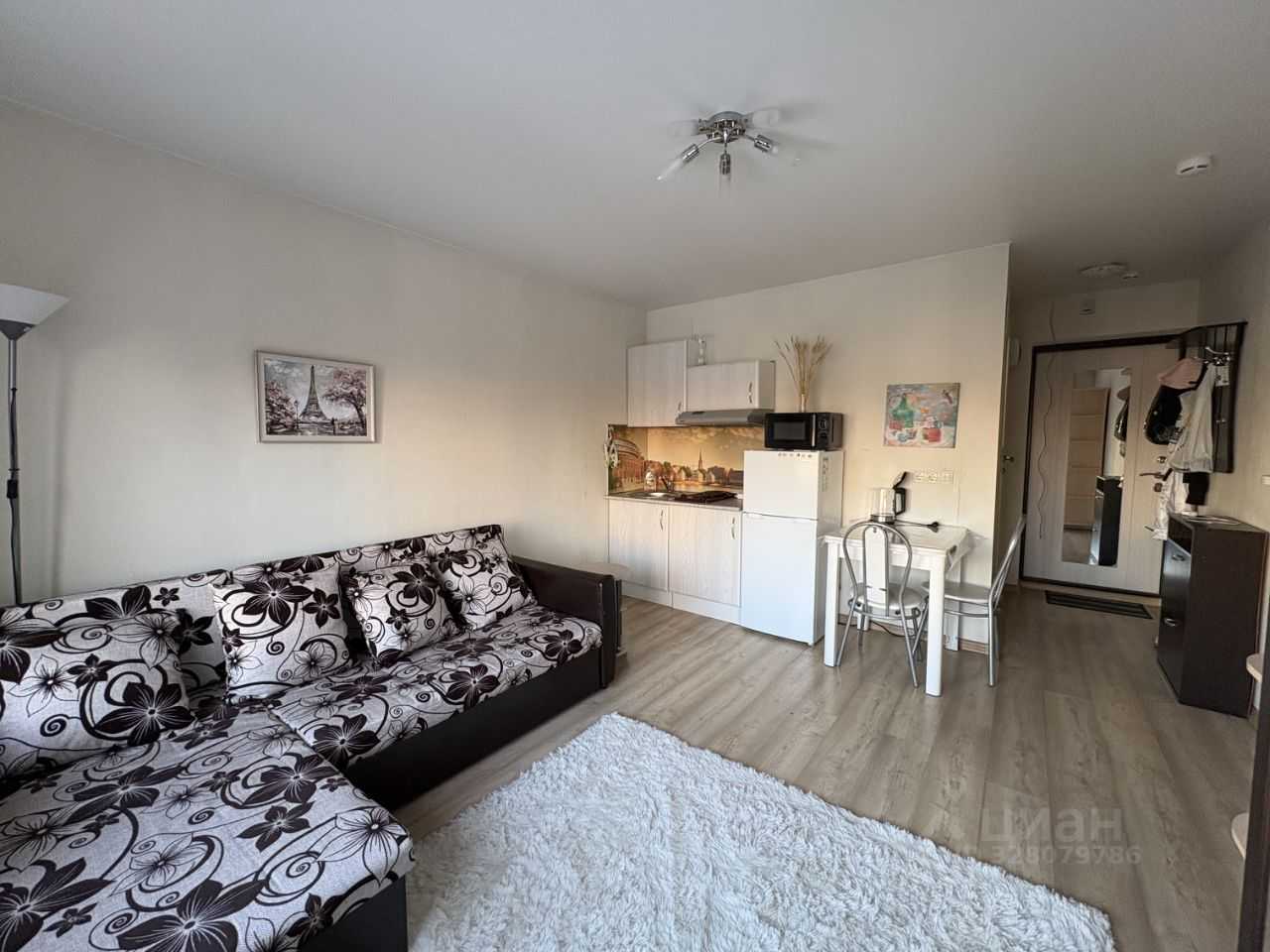1-комнатная квартира, 19,3 м²