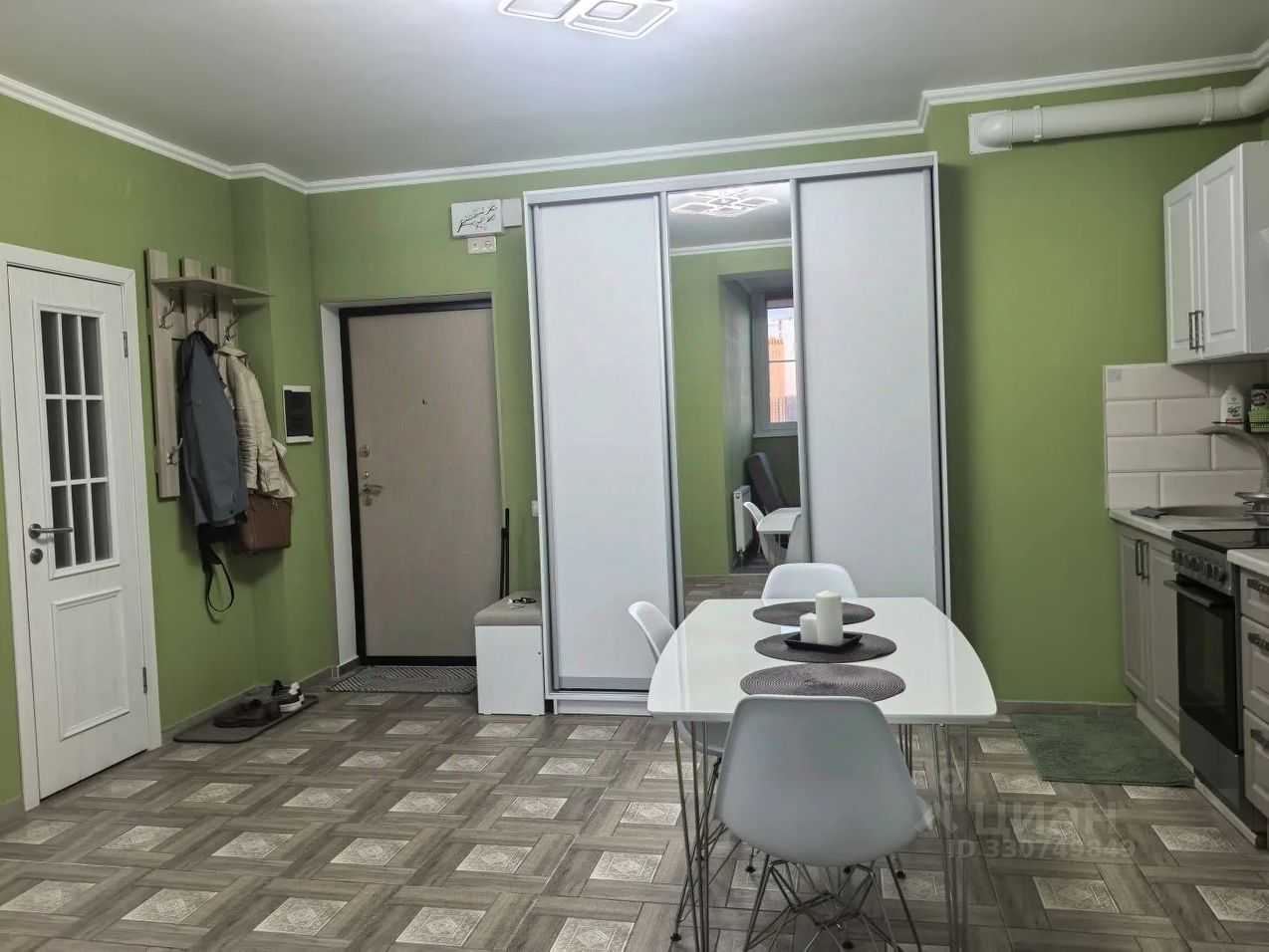 1-комнатная квартира, 37,5 м²
