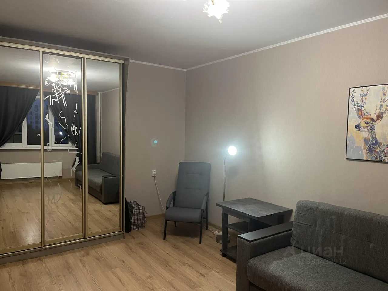 1-комнатная квартира, 39 м² — фотография 2