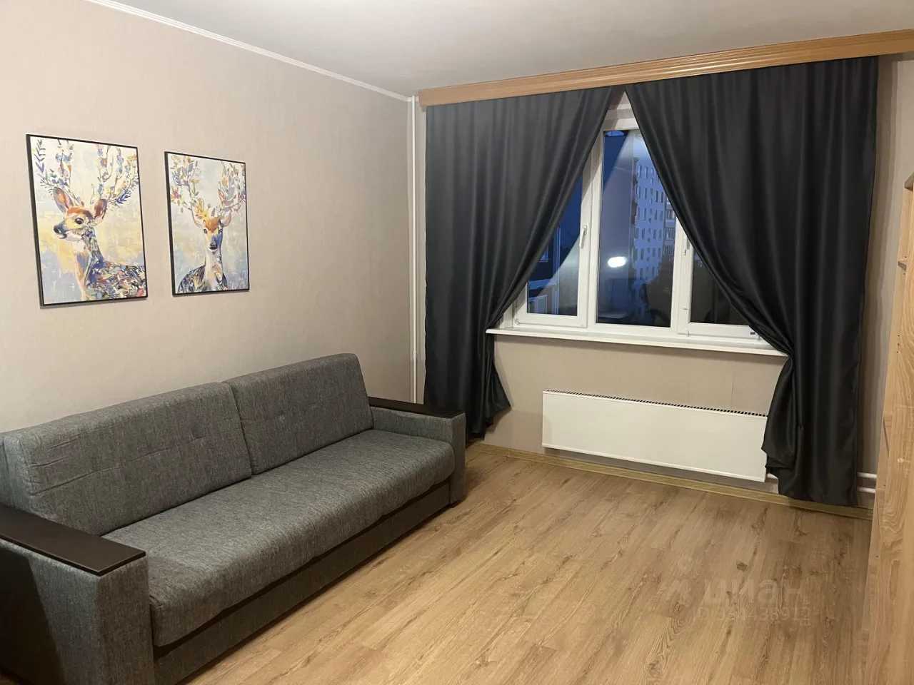 1-комнатная квартира, 39 м²