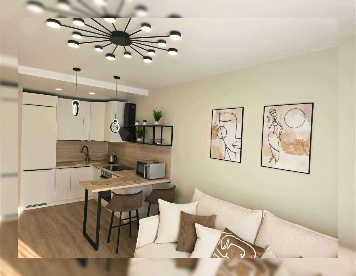 1-комнатная квартира, 35,6 м²