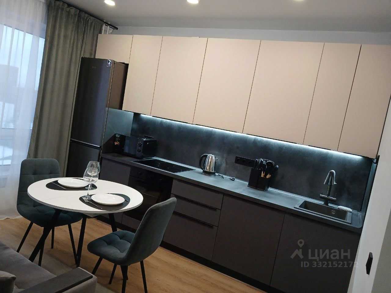1-комнатная квартира, 33,4 м²