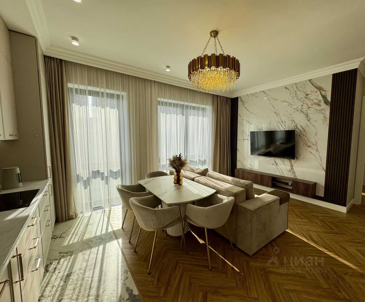 3-комнатная квартира, 65,2 м²