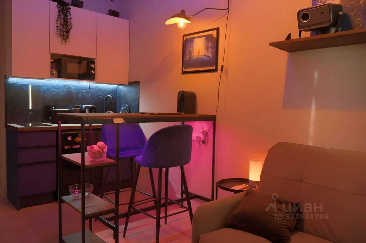 1-комнатная квартира, 19 м²