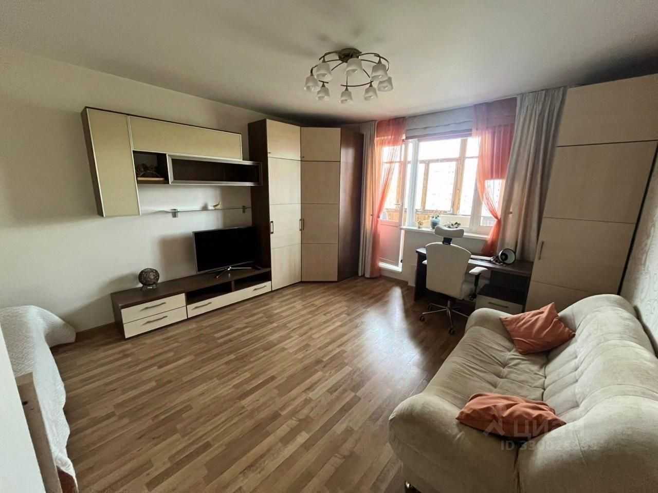 1-комнатная квартира, 39 м²