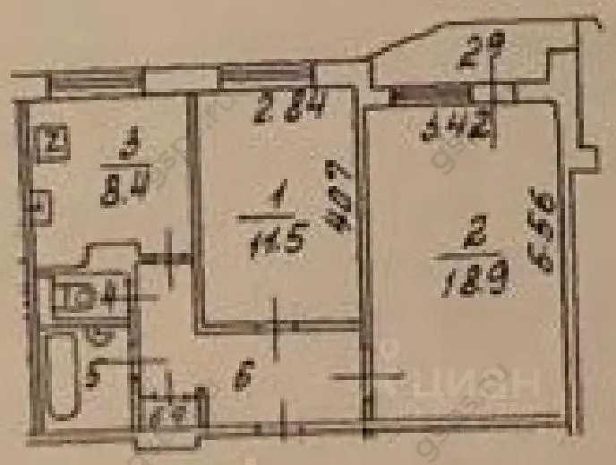 2-комнатная квартира, 50,6 м²