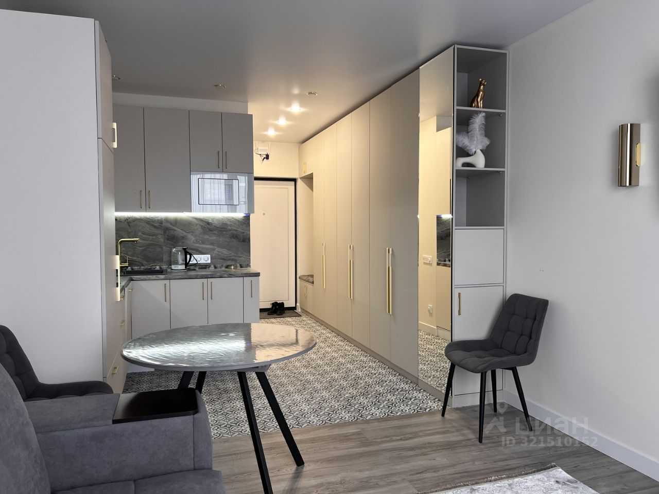 1-комнатная квартира, 27 м²