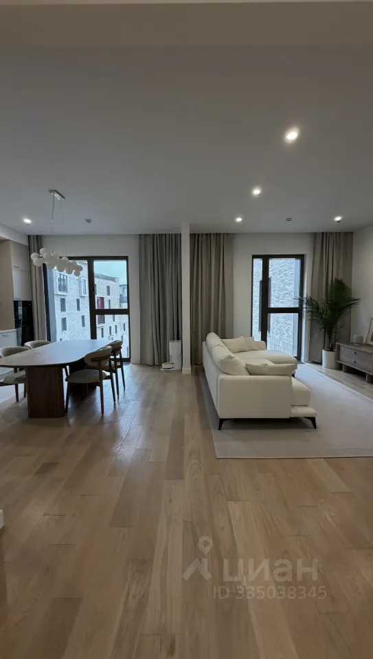 3-комнатная квартира, 109 м²