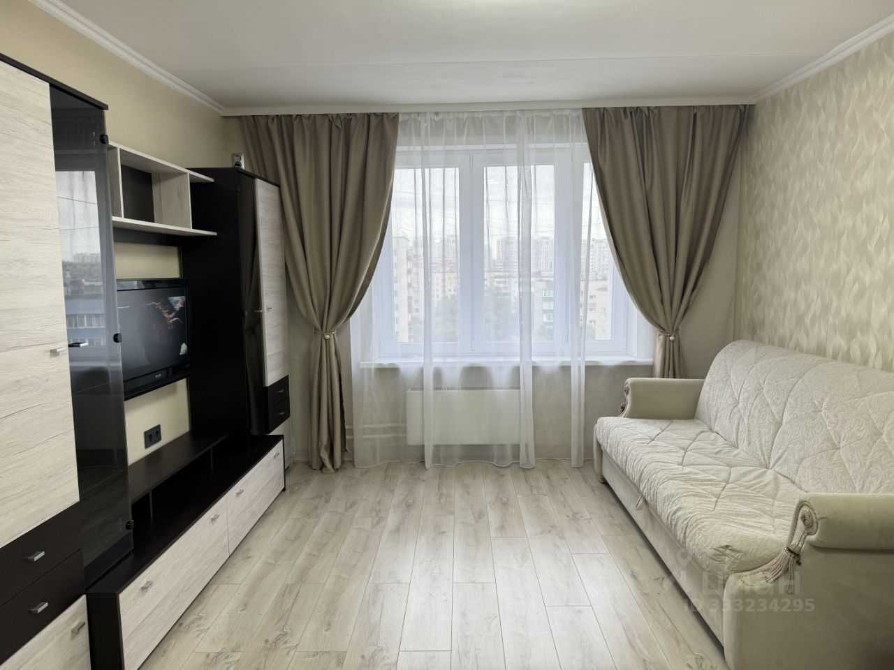 1-комнатная квартира, 37 м²