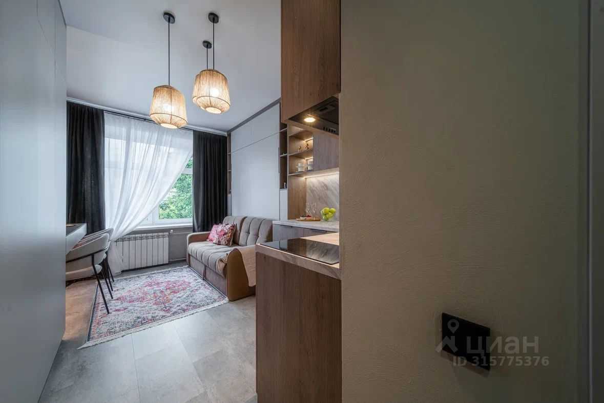 1-комнатная квартира, 17 м²