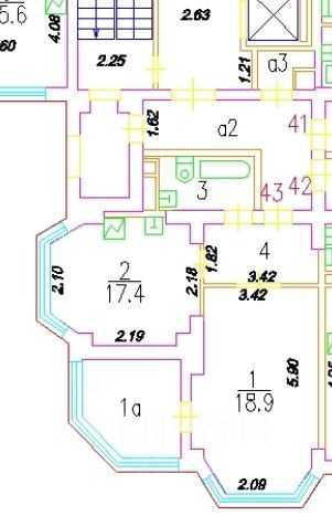 1-комнатная квартира, 47,6 м² — фотография 2