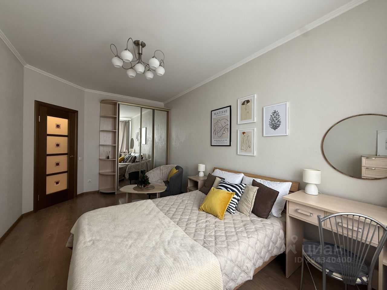 1-комнатная квартира, 35 м²