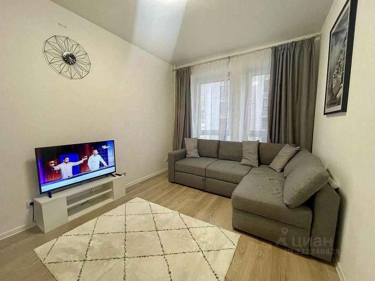 1-комнатная квартира, 34 м²