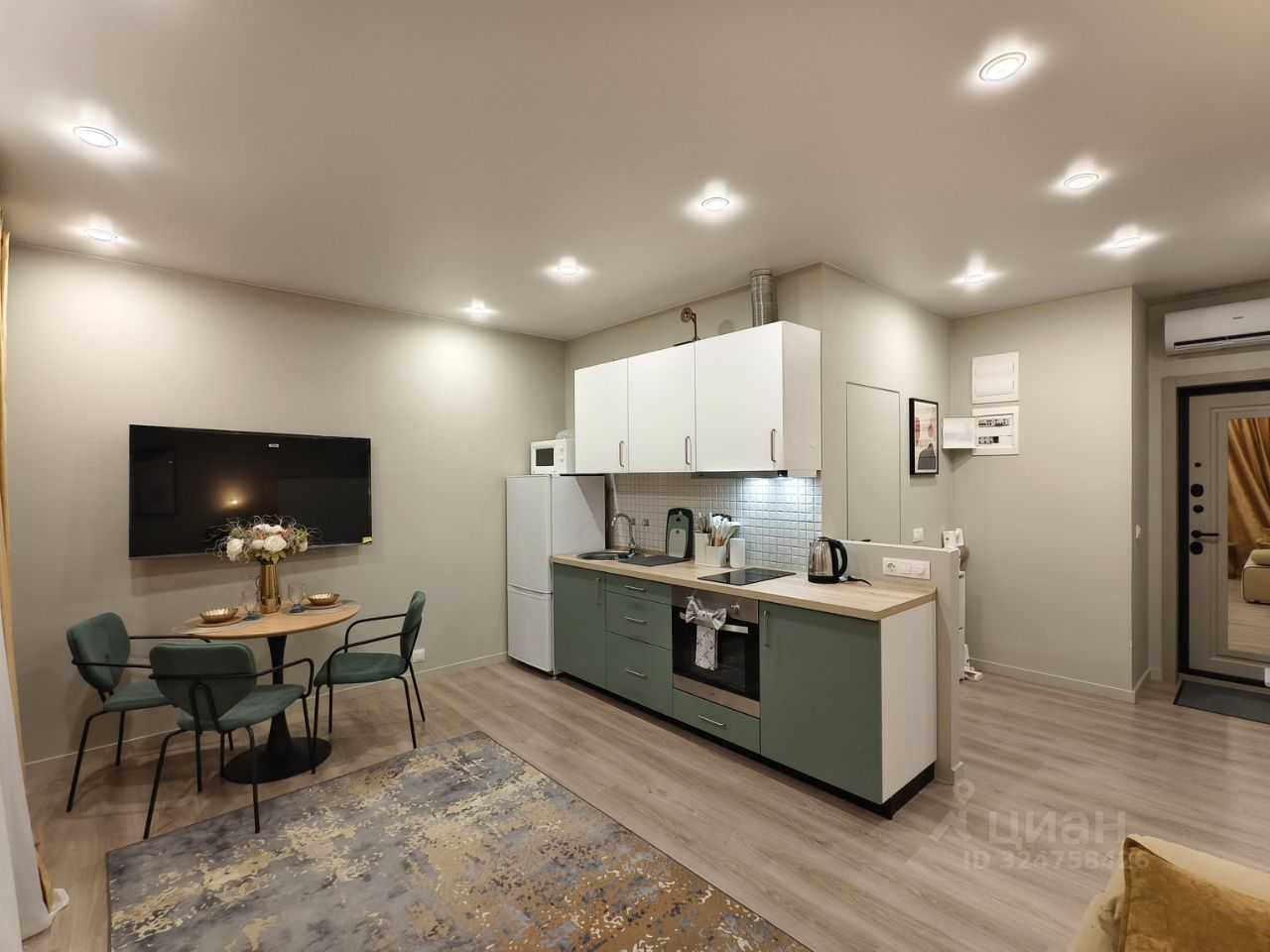 1-комнатная квартира, 25,4 м²