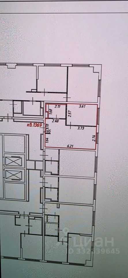 2-комнатная квартира, 31,7 м²