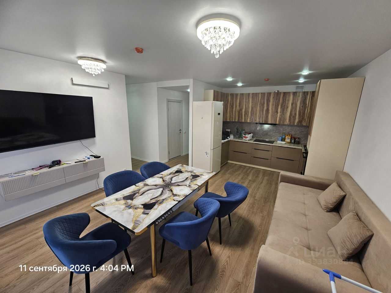 3-комнатная квартира, 90 м²