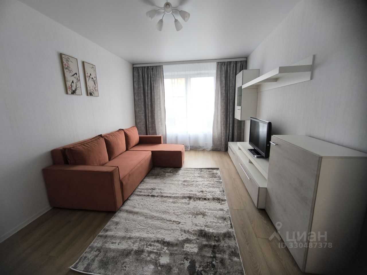 1-комнатная квартира, 37,7 м²