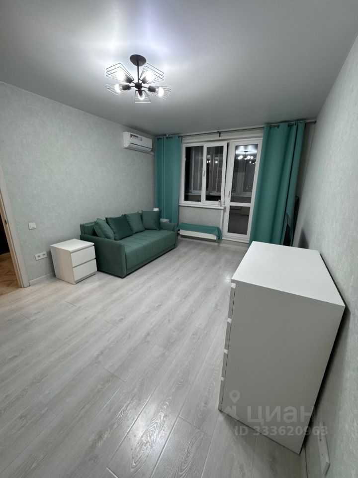 1-комнатная квартира, 39,1 м²