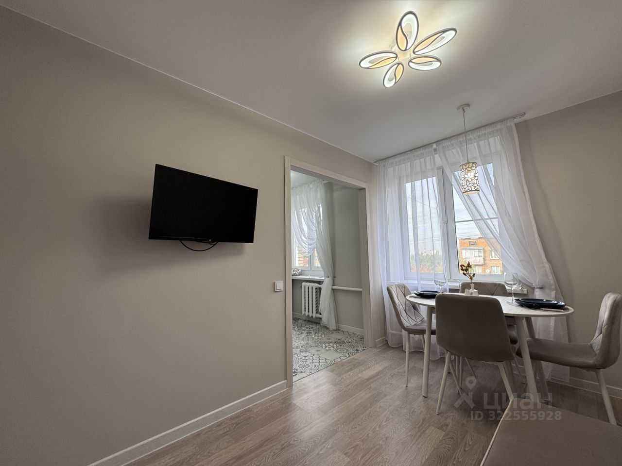 3-комнатная квартира, 56,7 м² — фотография 2