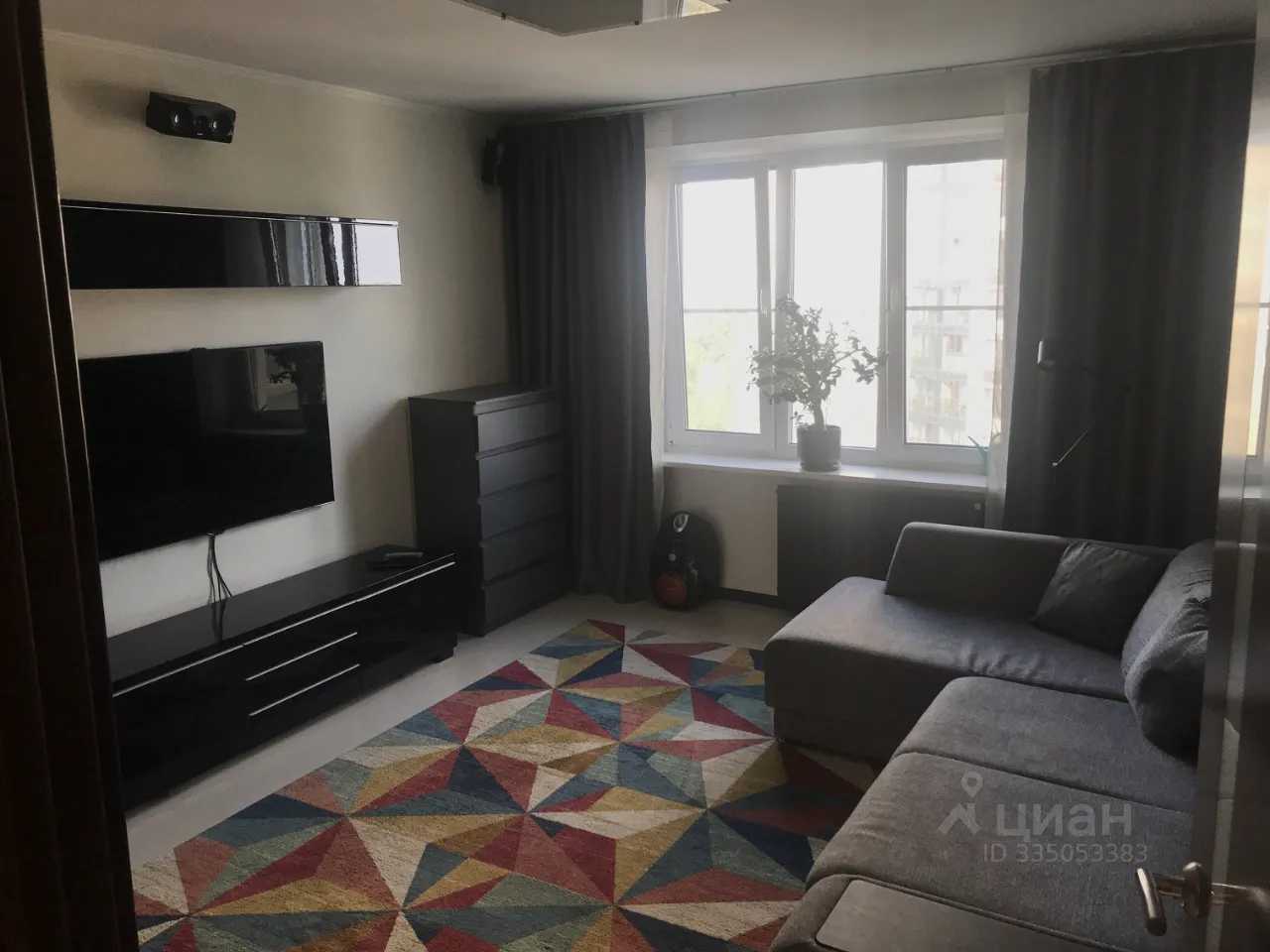 1-комнатная квартира, 35 м²