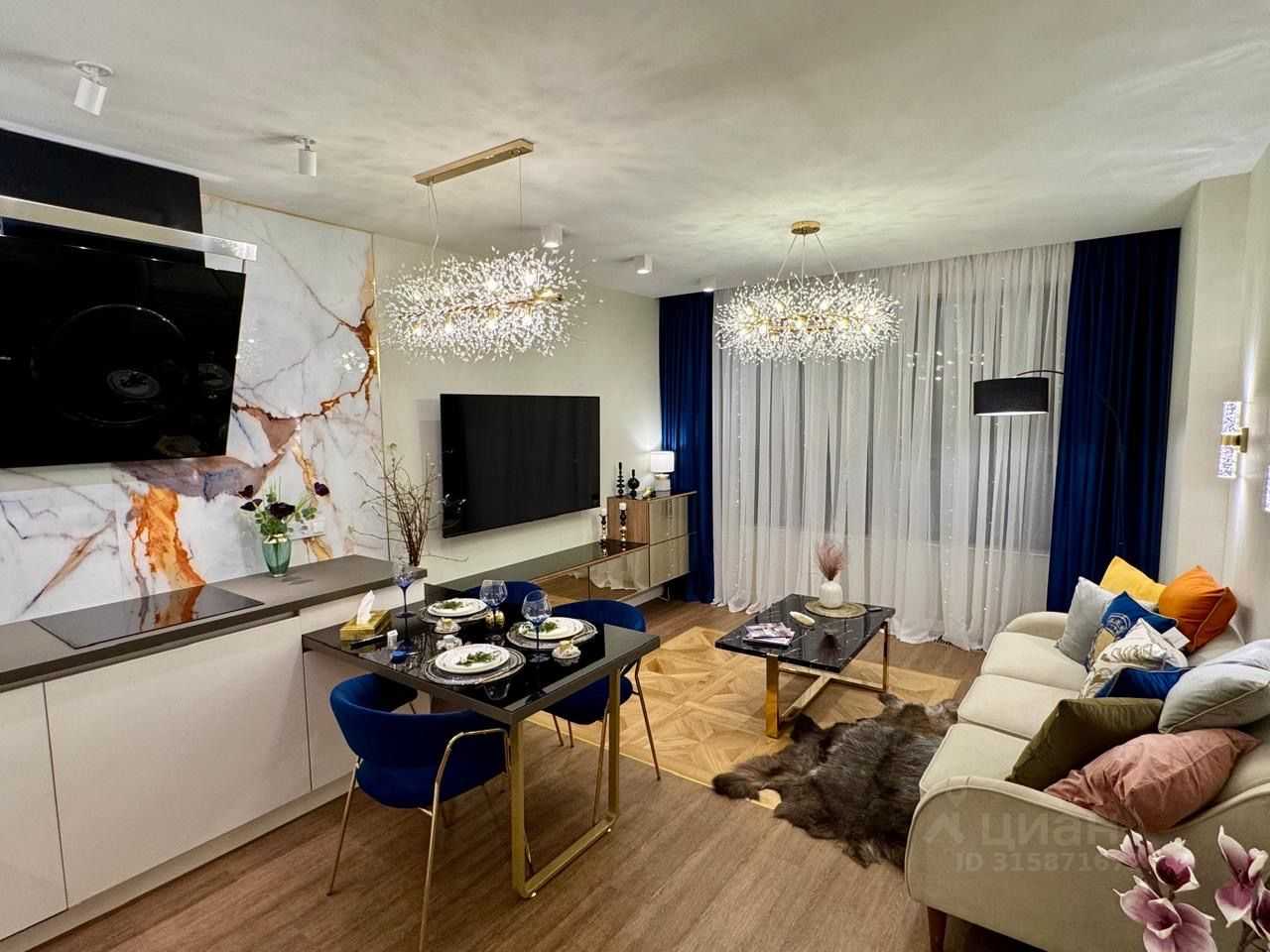 3-комнатная квартира, 72 м²