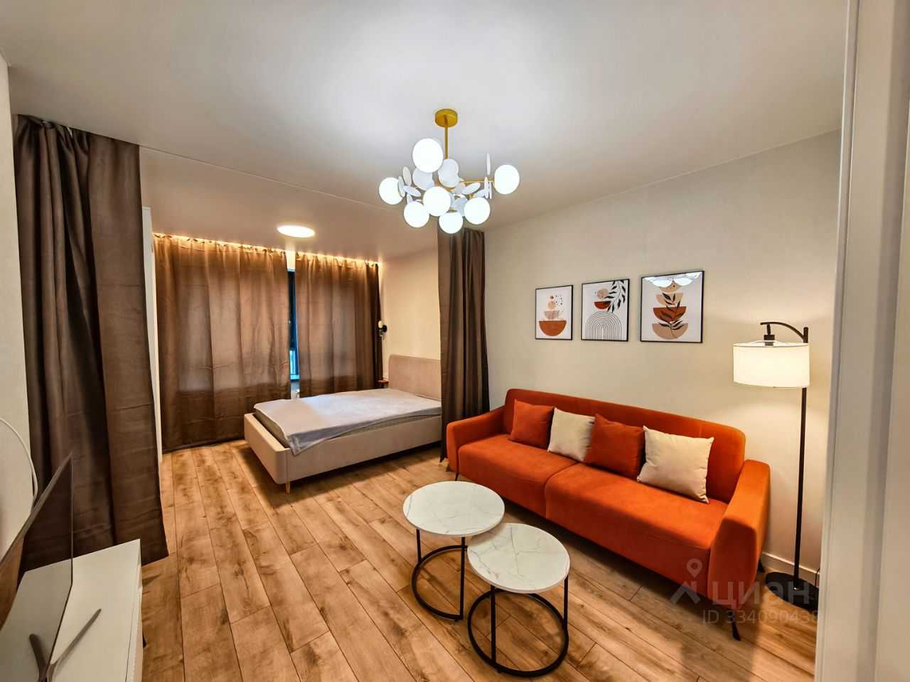 1-комнатная квартира, 44 м²