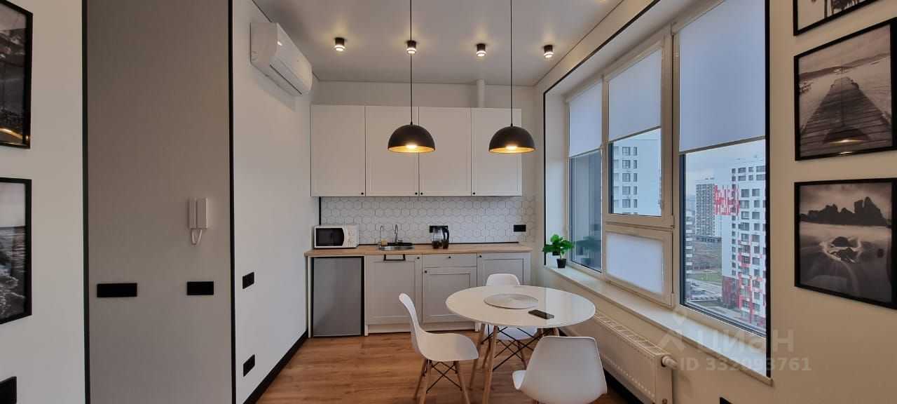 1-комнатная квартира, 33,5 м²